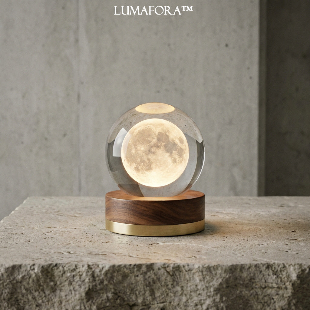 LumaFora™ Lunar Crystal Globe Lamp