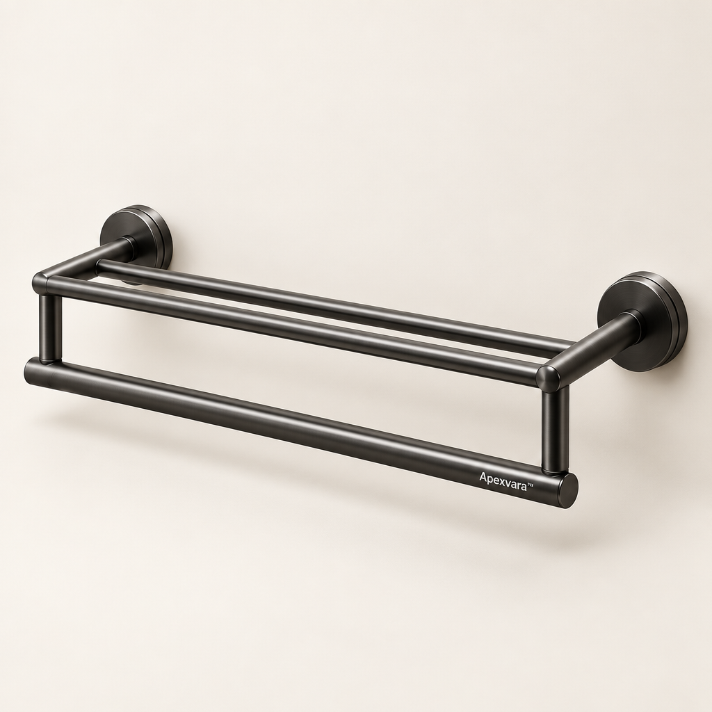 Apexvara™ Double-Layer Wall-Mounted Towel Rack product image 01