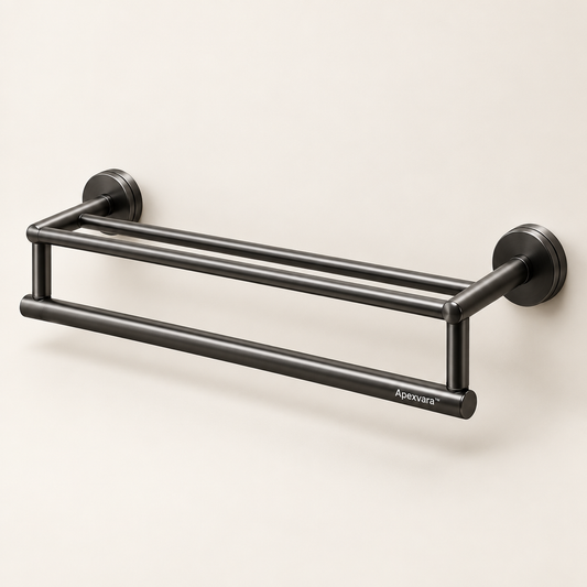 Apexvara™ Double-Layer Wall-Mounted Towel Rack product image 01