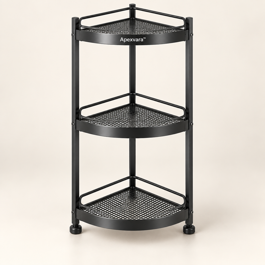 Apexvara™ Three-Tier Corner Bathroom Shelf product image 01