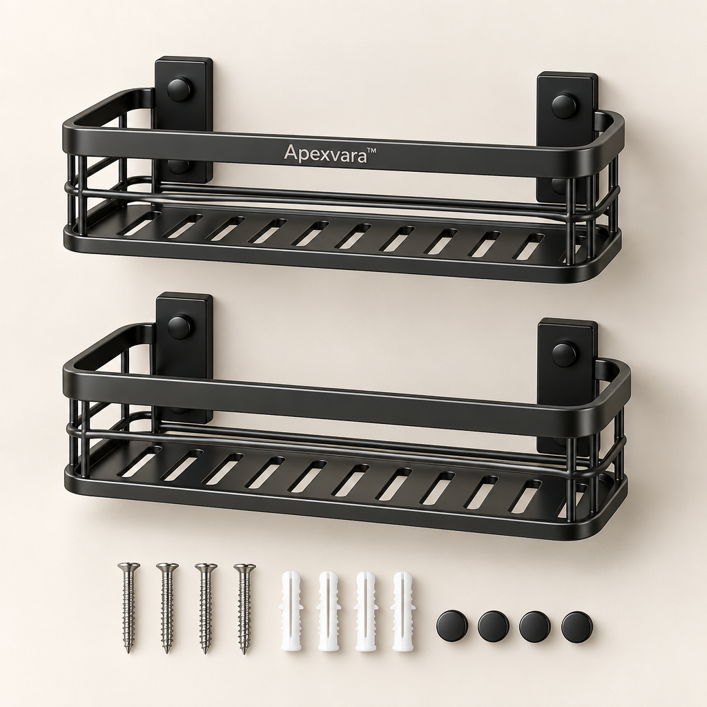 Apexvara™ Wall-Mounted Shower Basket Set product image 01