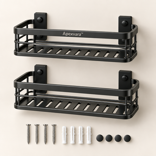 Apexvara™ Wall-Mounted Shower Basket Set product image 01