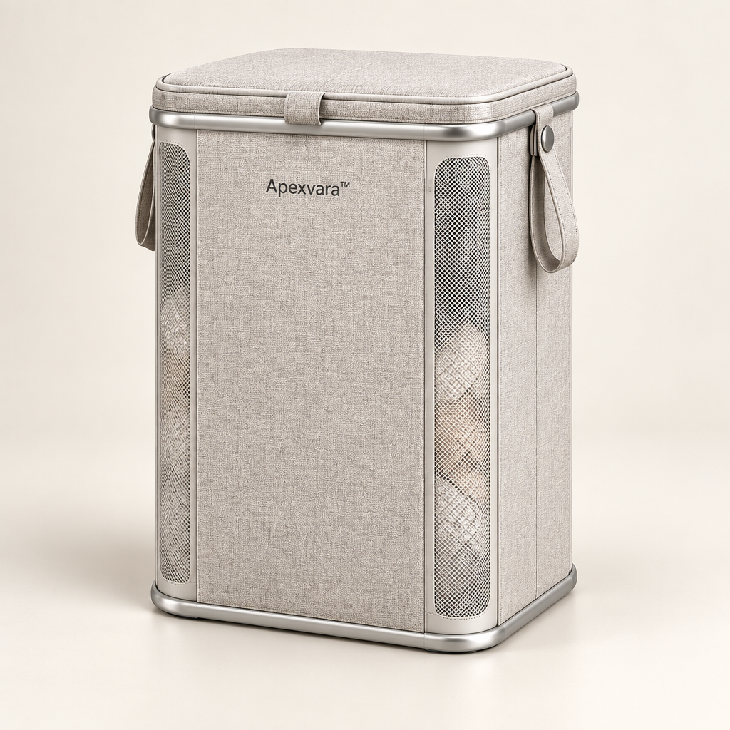 Apexvara™ Lidded Moisture-Resistant Laundry Basket product image 01